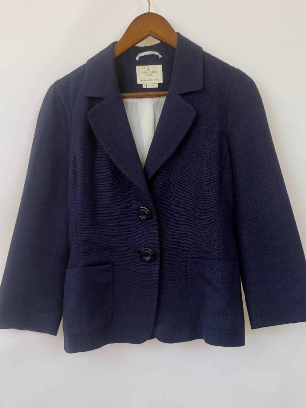 Kate Spade New York Navy Tailored Blazer Jacket Size 8